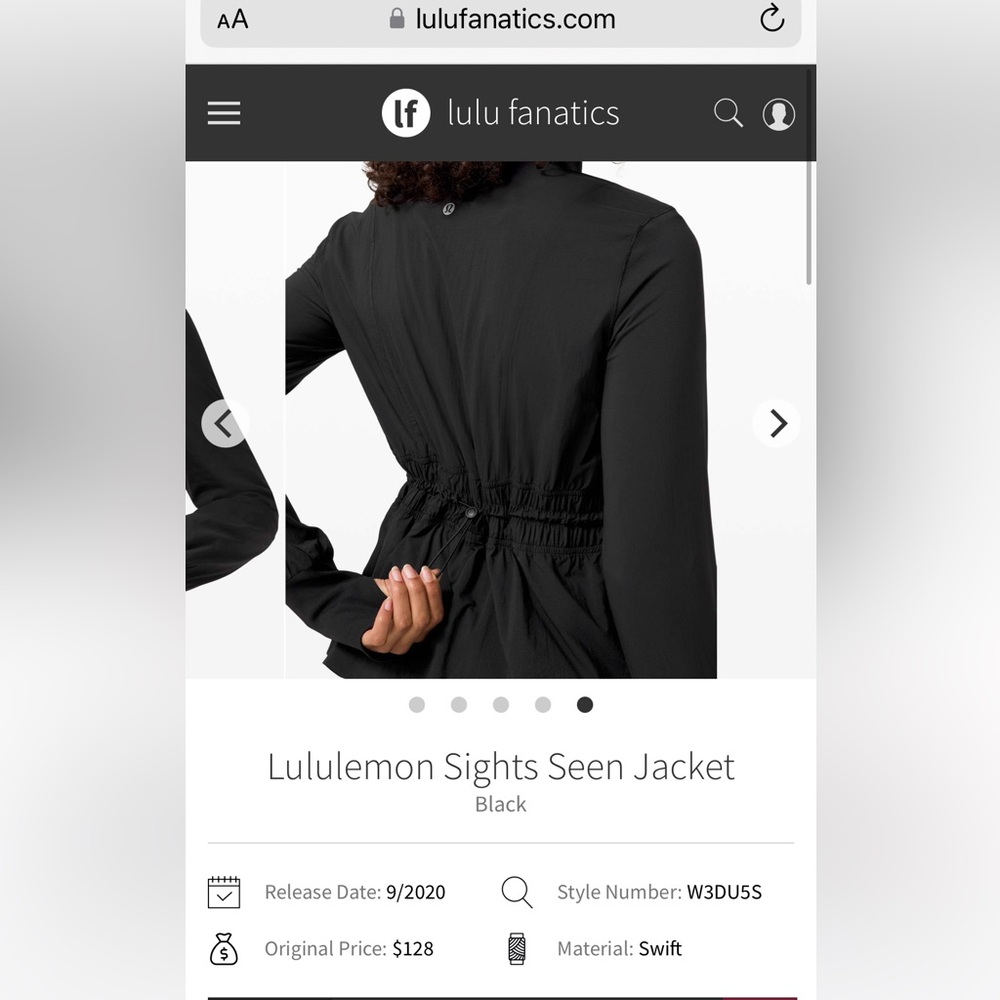 Lululemon Sights Seen Jacket